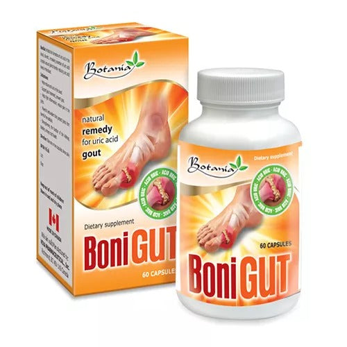 02 Box x 60 Capsules BoniGut - Natural Remedy for URIC ACID GOUT Relief