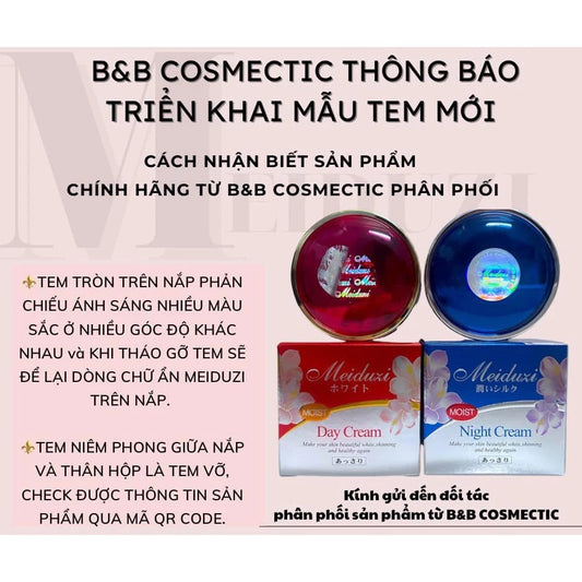 kem meiduzi dưỡng trắng hồng xóa nám tàn nhang ngừa mụn chính hãng