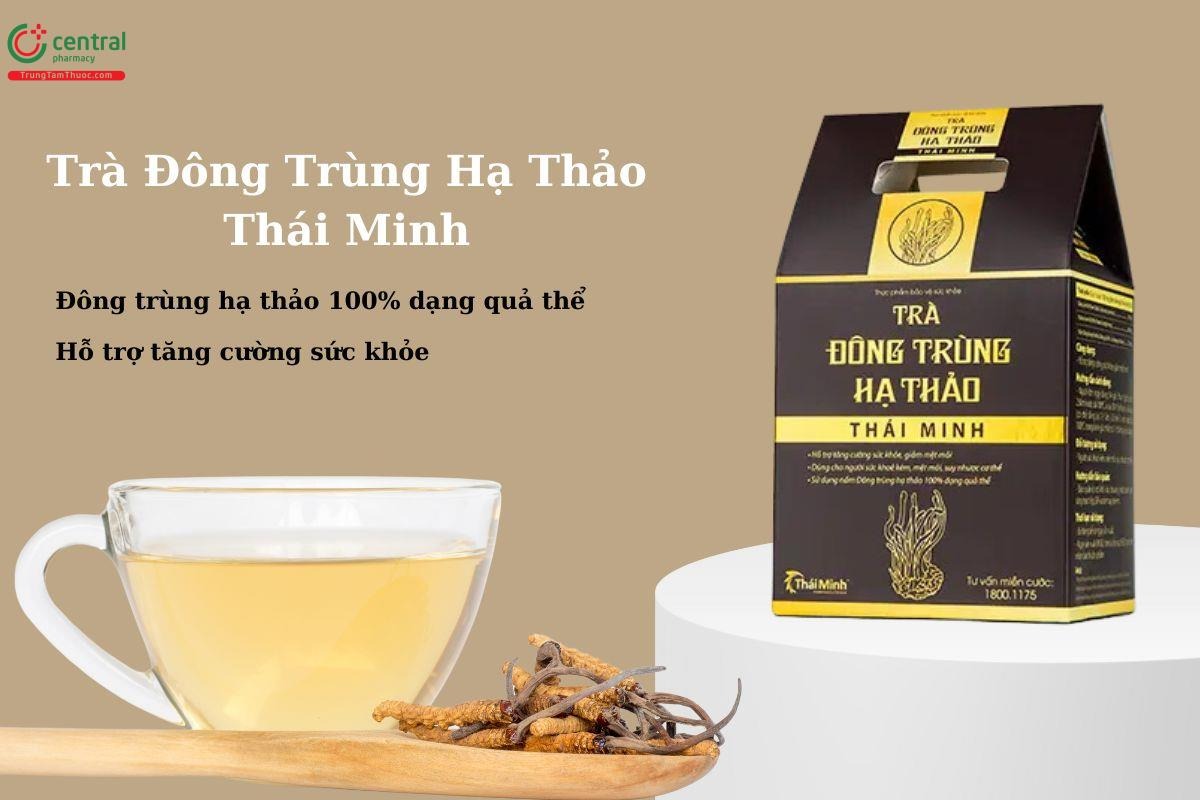 02 Boxes - Trà Đông Trùng Hạ Thảo Thái Minh Hỗ trợ tăng cường sức khỏe, giảm mệt mỏi.