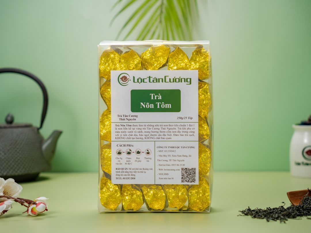 Trà Nõn Tôm Hộp Tép (250gr / 25 tép)