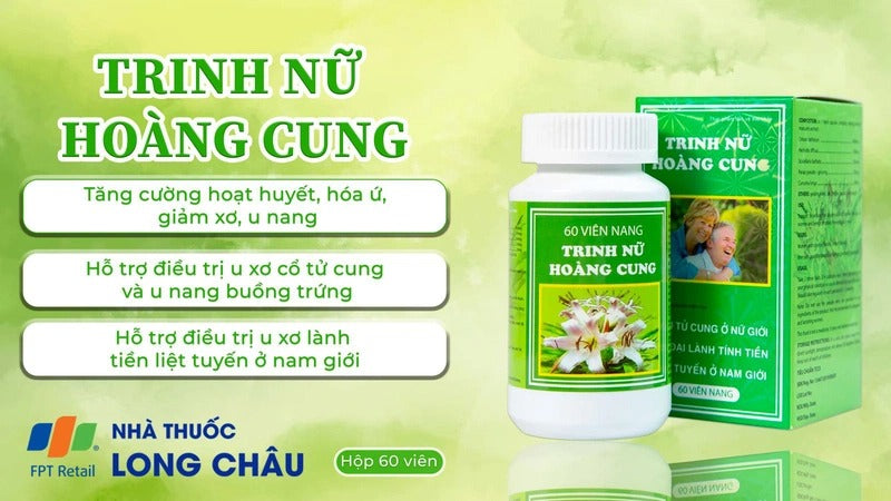 02 Boxes - Viên uống Trinh Nữ Hoàng Cung Dolexphar hỗ trợ giảm sự tiến triển của u xơ tử cung