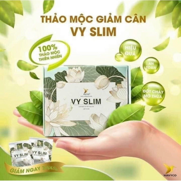 Vy Slim Giảm Cân Chính Hãng Công Nghệ Nhật Bản thảo mộc giảm béo detox eo thon giữ dáng đẹp da