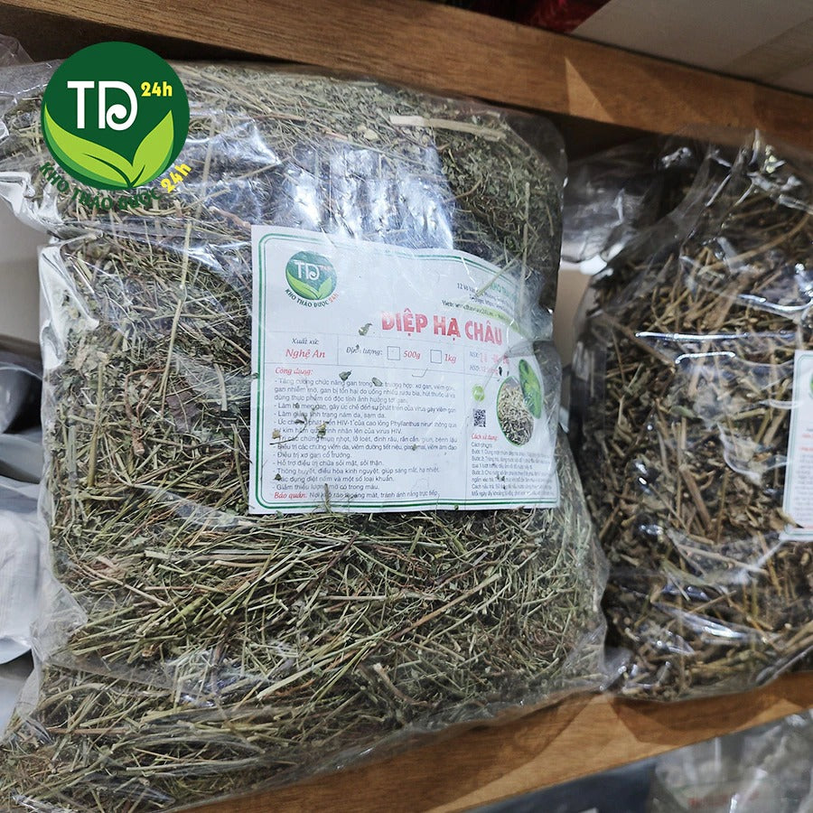 500 Gram - Diệp hạ châu (cây chó đẻ răng cưa), đánh bay sỏi thận, tiểu đường, hỗ trợ hạ men gan & cải thiện sức khỏe gan