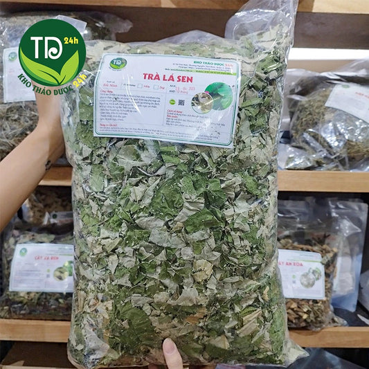 500 Gram - Trà lá Sen nguyên chất Bắc Ninh, giảm mỡ máu, giúp ngủ ngon, hỗ trợ giảm cân, làm sáng da