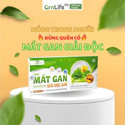 02 Boxes - Mát gan giải độc GrnLife - Thải độc, thanh nhiệt cơ thể, hỗ trợ giảm mụn và nóng trong