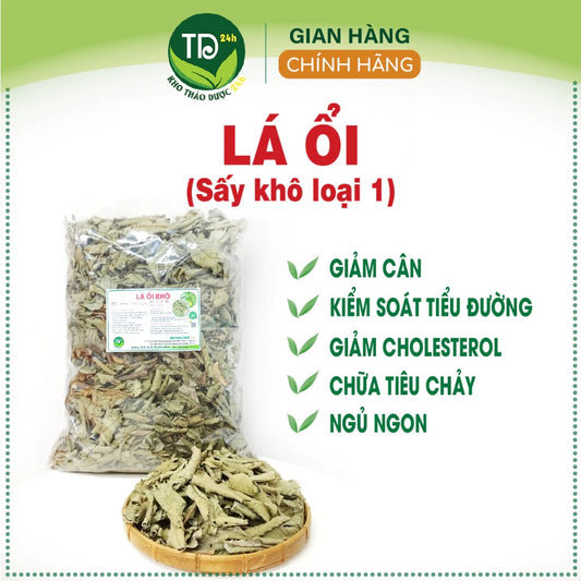 500gram -  Lá ổi sấy khô (hàng loại 1), giảm cholesterol, giảm cân hiệu quả, cải thiện tiêu hóa, ngừa rụng tóc, cảm lạnh, ho