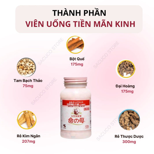 Viên uống tiền mãn kinh Kobayashi Nhật Bản 840 viên