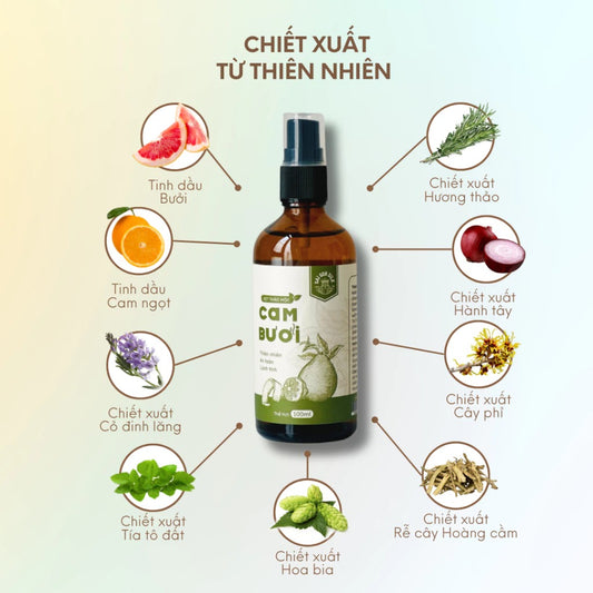 Serum Tinh Chất Thảo Mộc Kích Mọc Tóc Cam Bưởi SaiGon Silk Giúp Tóc Chắc Khoẻ Và Mọc Nhanh Hơn 100ml