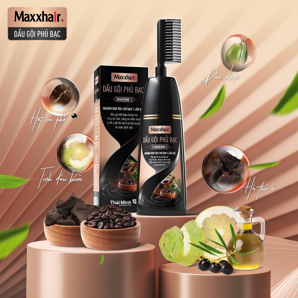 Dầu Gội Phủ Bạc Maxxhair 200ml