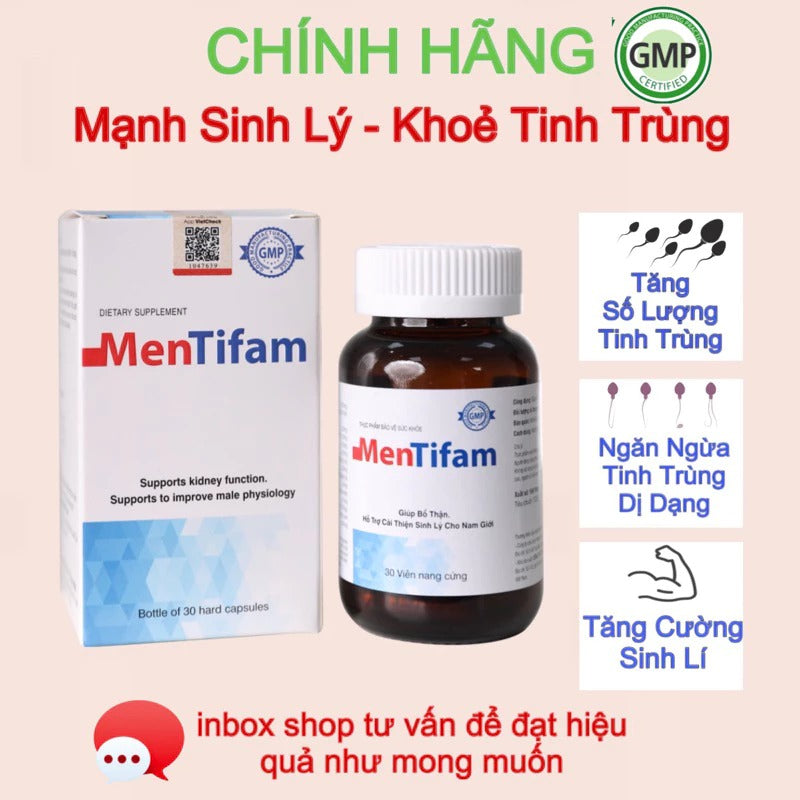 MENTIFAM mới với Tinh chất Hàu tốt nhất sâm peru - Bổ tinh trùng,tăng cường sinh lý, hàu oyster, hàu biển ob