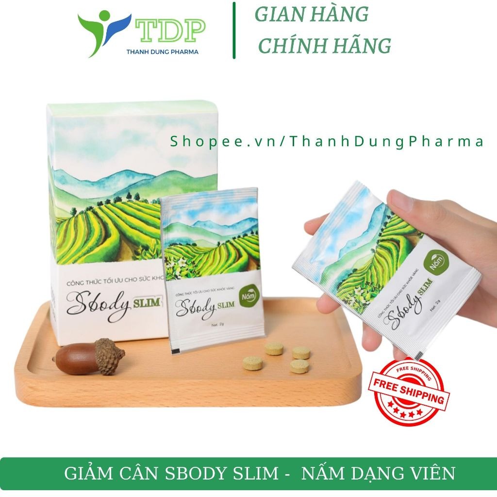 Giảm cân Sbody slim ,Sbody Slim Nấm dạng viên, giảm cân hiệu quả, nhanh chóng