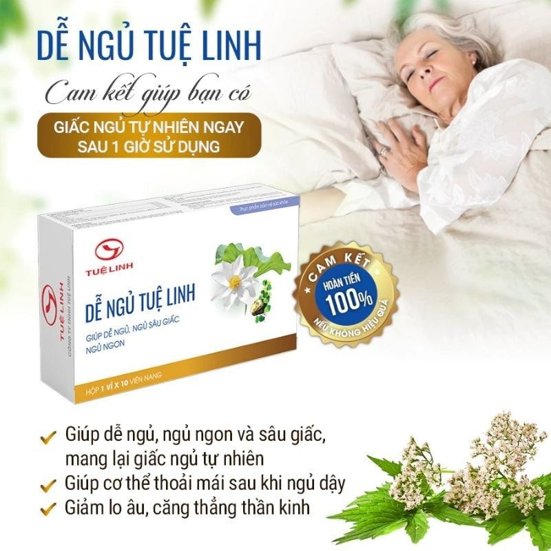 02 Boxes - Dễ Ngủ Tuệ Linh, hỗ trợ dễ ngủ, ngủ ngon giấc, mang lại giấc ngủ tự nhiên