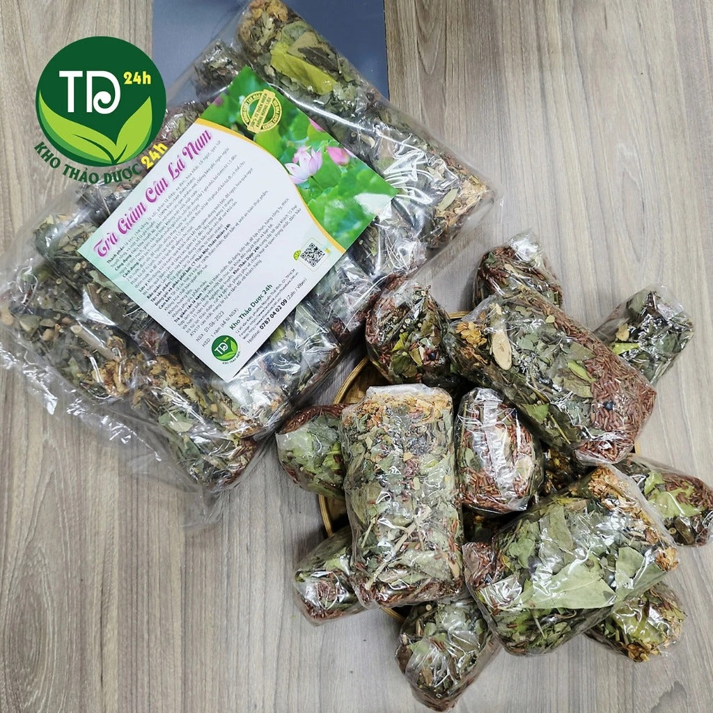 500 Gram - Trà giảm cân lá nam, liệu trình đóng sẵn đủ 10 vị, 24 set dùng trong 20 ngày, có thể giảm tức tốc từ 2 đến 5 kg