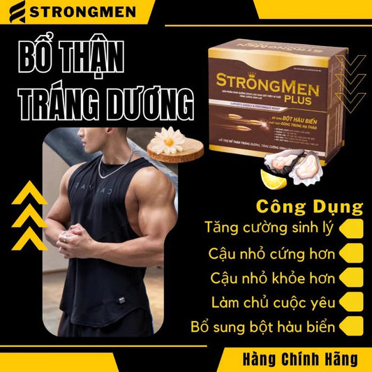 Tăng Sinh Lý Nam Giới STRONG MEN PLUS, Tăng sức khoẻ Nam Giới, Hàng Chuẩn Chính Hãng