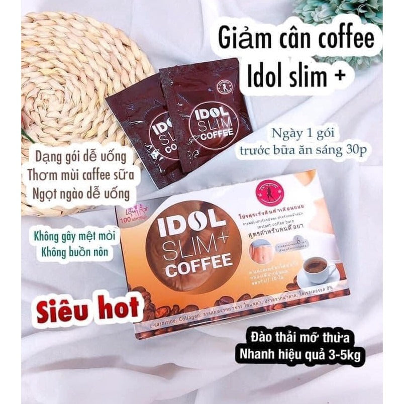 Cà phê giảm cân Idol Slim + Coffee X2 giảm mạnh Thái Lan