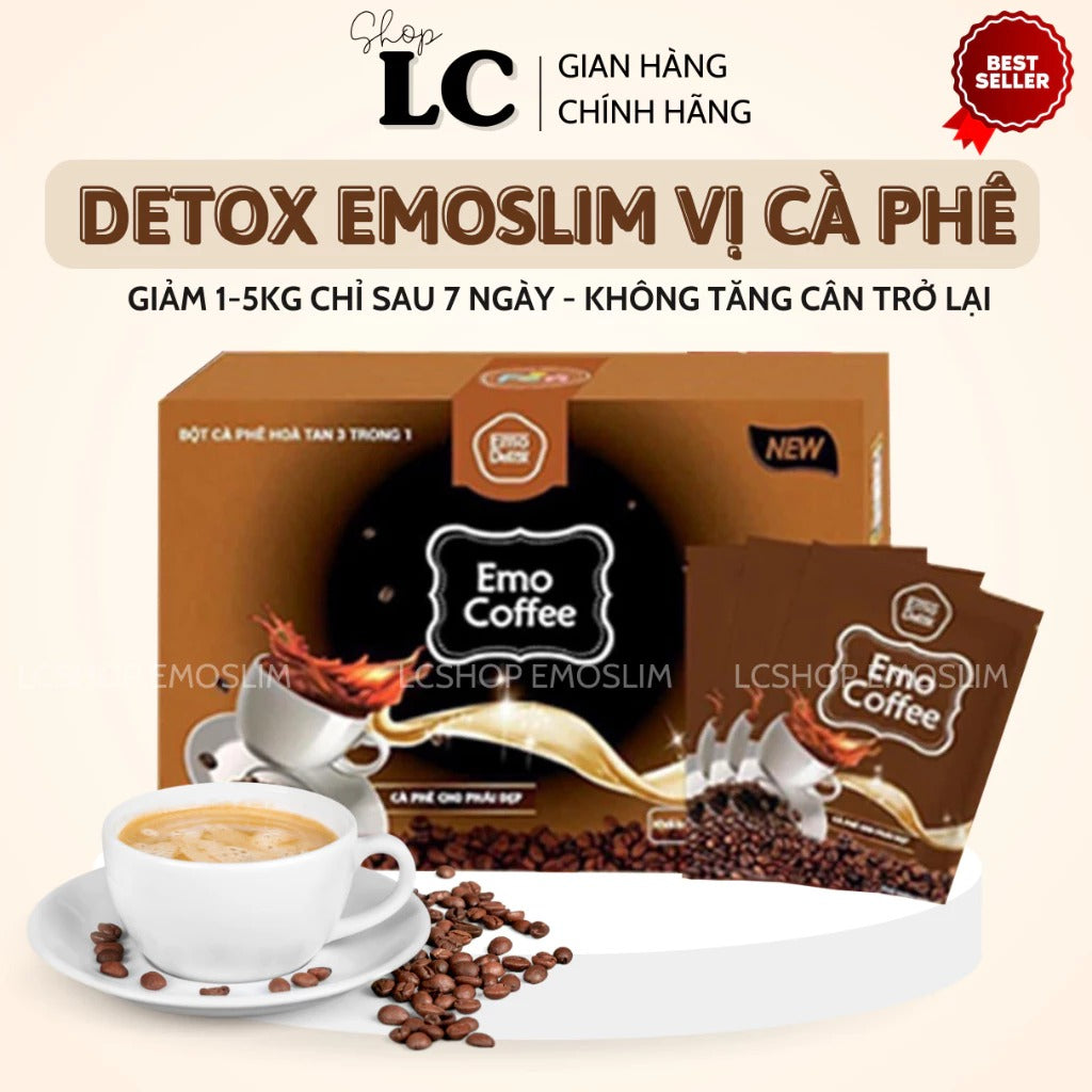 Cafe giảm cân - Emo coffee giảm mỡ bụng EMOSLIM