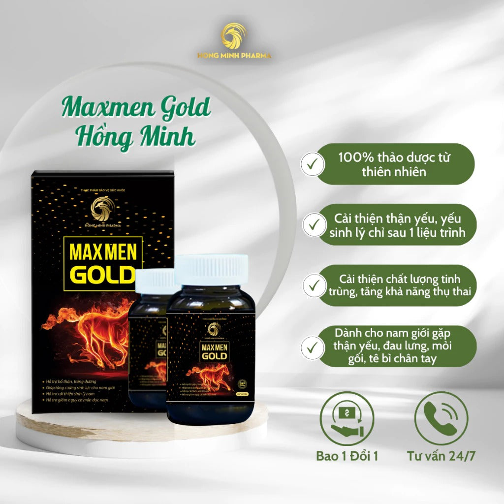 Viên Uống MaxMen Gold chính hãng - Bổ Thận, Tráng Dương, Hỗ Trợ Tăng Cường Sinh Lực Cho Nam