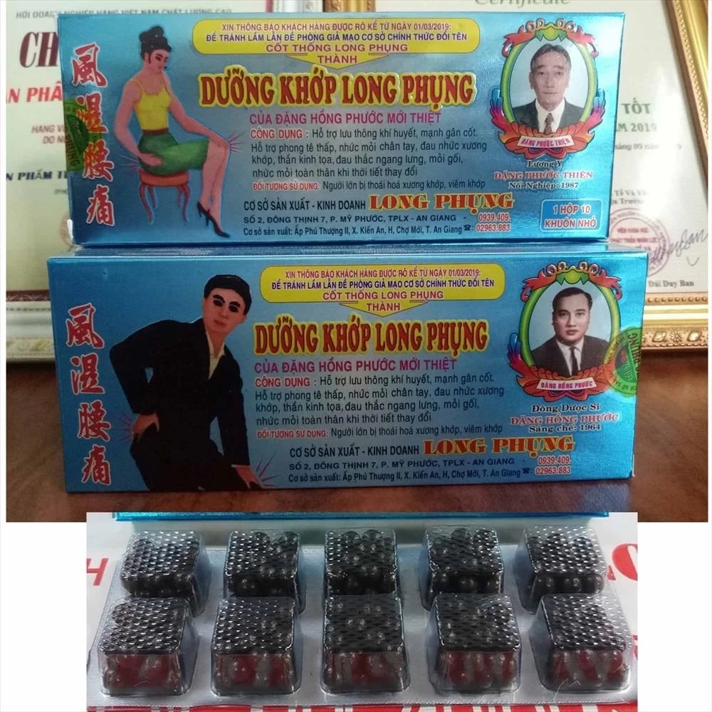 (COMBO 5 HỘP) dưỡng khớp long phụng Vien  Den