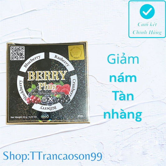 Kem dưỡng Trắng da giảm nám tàn nhang trái cây Berry Plus extra 20g Thái Lan,