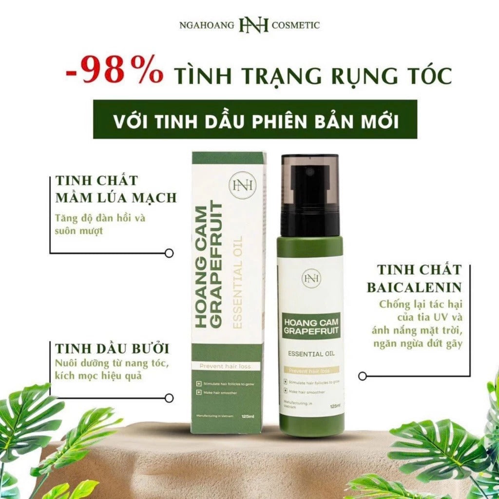 Tinh dầu bưởi Nga Hoàng - Xịt tóc Nga Hoàng -Tinh dầu bưởi Hoàng Cầm mẫu mới nhất