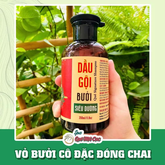 Dầu gội bưởi, mọc tóc, chống rụng, gàu, thảo dược, thiên nhiên, dưỡng tóc Spa Quê Một Cục 350ml