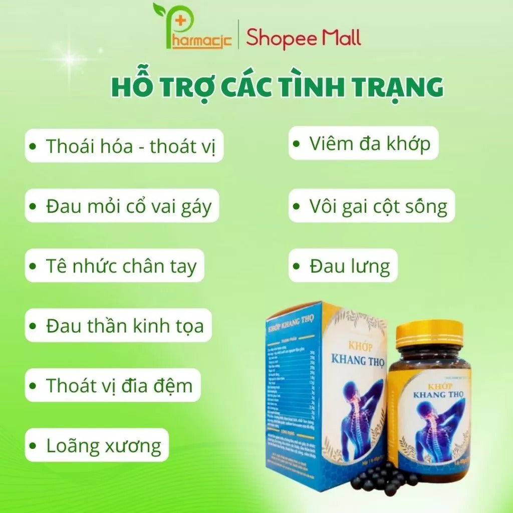 Khớp KHANG THỌ Chính Hãng, 200 Viên Hoàn - Giải Pháp Cho Người Bệnh Xương Khớp