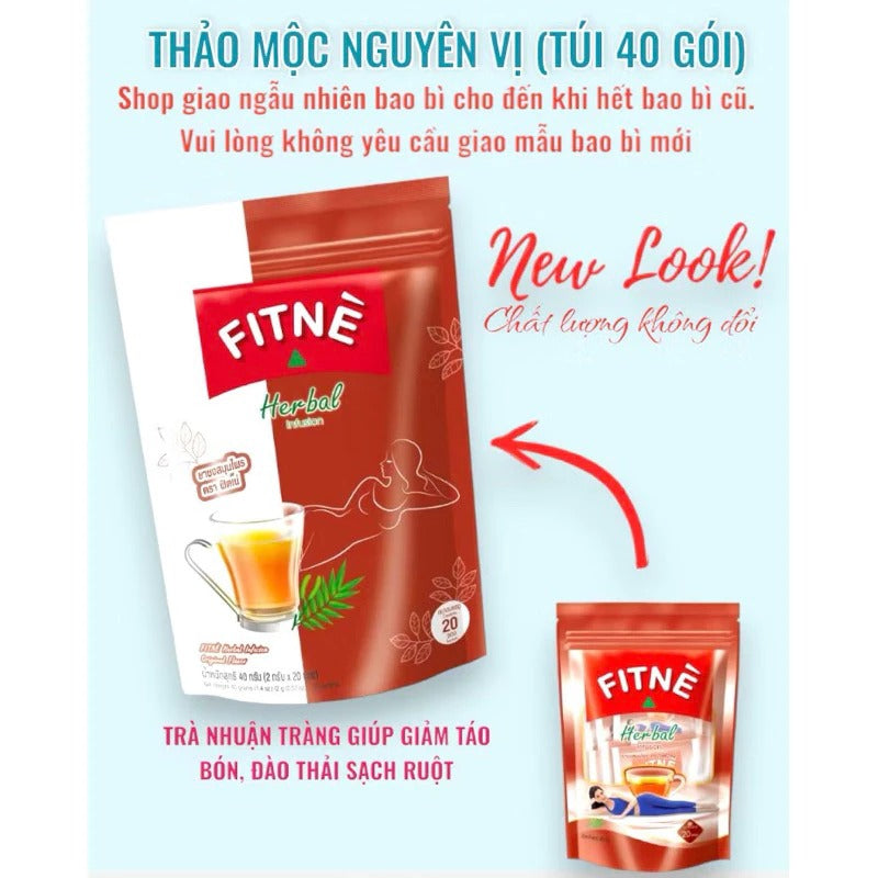 TRÀ FITNE HERBAL GIẢM CÂN THẢI ĐỘC THÁI LAN LOẠI 40 GÓI