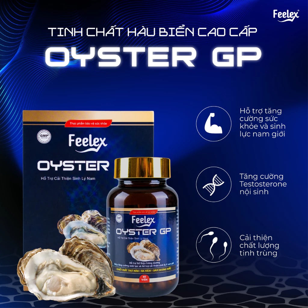 Tinh chất hàu biển cao cấp Feelex Oyster GP bổ thận tráng dương, tăng cường sinh lý nam giới