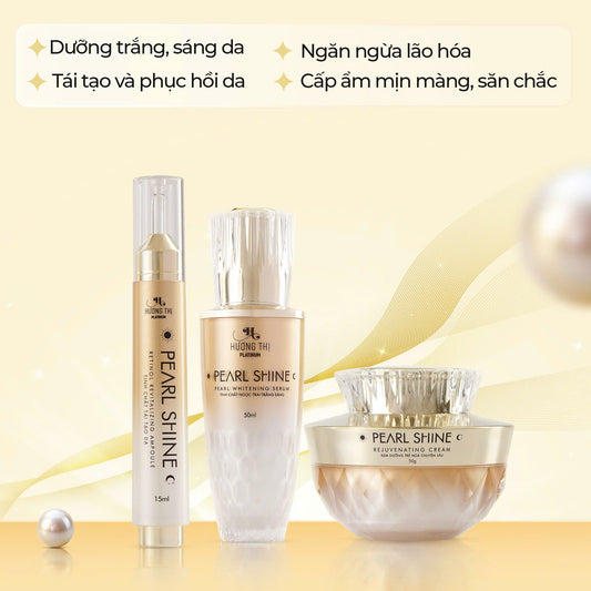 Bộ Chăm Sóc Da Mặt Ngọc Trai PEARL SHINE Hương Thị