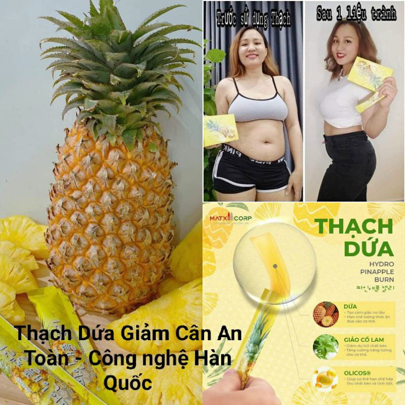 04 Boxs - thạch dứa giảm cân Matxi corp